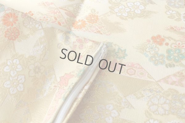 Photo12: Japanese floor pillow cushion cover polyester brocade Kinran