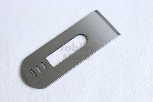 Photo9: Tsunesaburo smoothing plane replacement blade Blue 2 steel any size