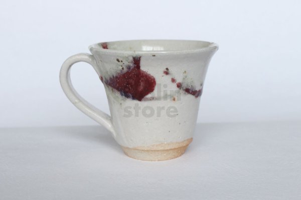 Photo1: Shigaraki ware Japanese pottery tea mug coffee cup kobiki berry 250ml