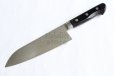 Photo5: Sakai Takayuki Mirror Polish Damascus 45 layer Santoku knife 170mm 