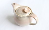 Hagi yaki ware Japanese tea pot Hana with stainless tea strainer 400ml