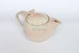 Photo4: Hagi yaki ware Japanese tea pot Hana with stainless tea strainer 400ml