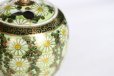 Photo8: Kutani Porcelain Japanese incense burner Kikuzume chrysanth H10cm