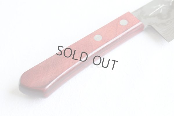 Photo6: Shigeki Tanaka VG10 17 layer Damascus Hand forged Santoku knife 165mm