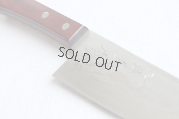 Photo5: Shigeki Tanaka VG10 17 layer Damascus Hand forged Santoku knife 165mm