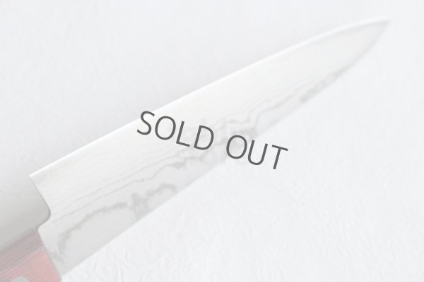 Photo4: Shigeki Tanaka VG10 17 layer Damascus Hand forged Petty knife 150mm