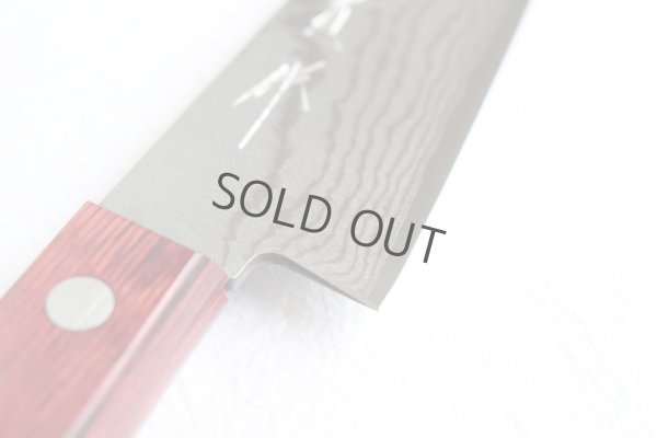 Photo3: Shigeki Tanaka VG10 17 layer Damascus Hand forged Petty knife 150mm