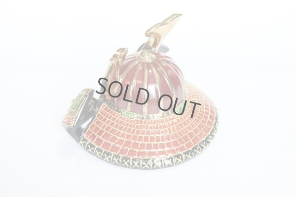 Photo3: Kutani yaki ware Porcelain Kabuto samurai warrior helmet sakari