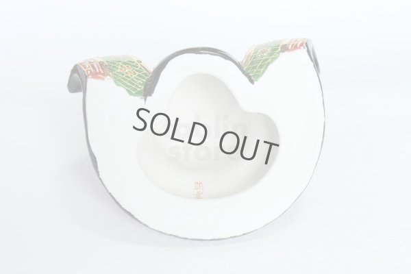 Photo6: Kutani yaki ware Porcelain Kabuto samurai warrior helmet sakari