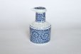 Photo7: Arita porcelain Japanese soy sauce pot bottle tako karakusa blue 200ml