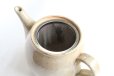 Photo9: Shigaraki pottery Japanese tea pot white glaze with stainless tea strainer