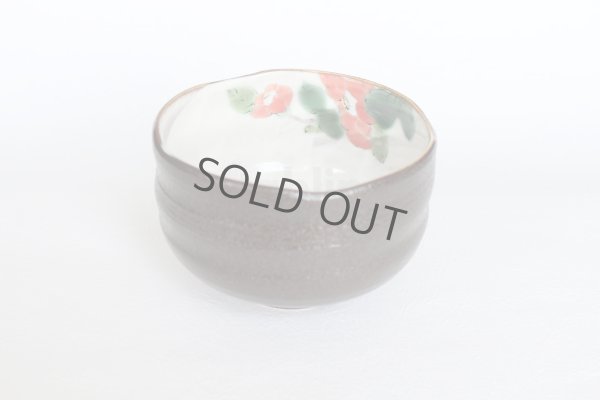 Photo6: Kutani matcha chawan Japanese tea ceremony bowl dojime camellia