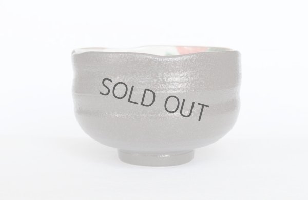 Photo7: Kutani matcha chawan Japanese tea ceremony bowl dojime camellia