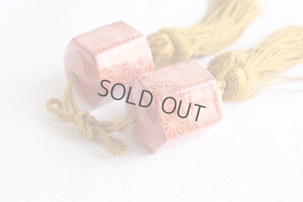 Photo5: Fuchin Weight for Japanese hanging scroll stone Kutani porcelain red komon