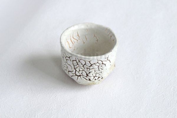Photo10: Hagi ware Japanese pottery Sake cup shot kairaigi Kashun 100ml
