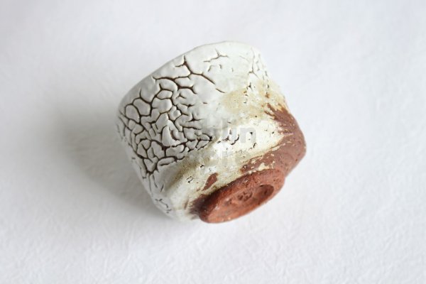 Photo6: Hagi ware Japanese pottery Sake cup shot kairaigi Kashun 100ml