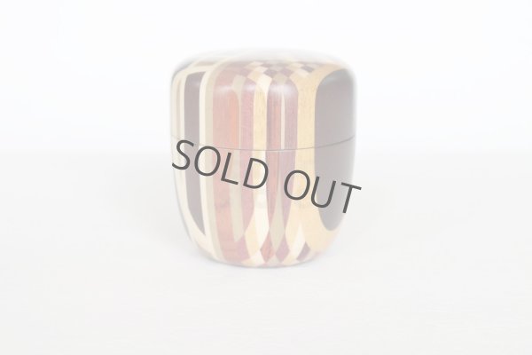 Photo6: Tea Caddy Japanese Natsume Matcha container complex mosaic Hakone Yosegi zaiku