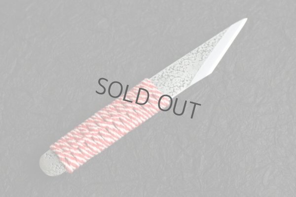 Photo8: Ibuki Kiridashi knife Japanese kogatana Woodworking Tsukamaki white 2 steel