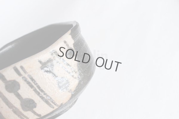 Photo8: Mino ware Japanese pottery matcha chawan tea bowl toga kuro oribe furu