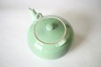 Photo2: Arita Porcelain sd Dobin Japanese tea pot sagano light green 650ml  (2)