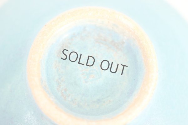 Photo5: Shigaraki pottery Japanese matcha tea ceremony bowl sd turquoise blue
