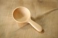 Photo4: Japanese green tea leaves wooden Maple spoon 8cm (4)