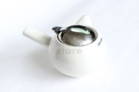 Japanese ceramics Kyusu tea pot ZEROJAPAN white 400ml