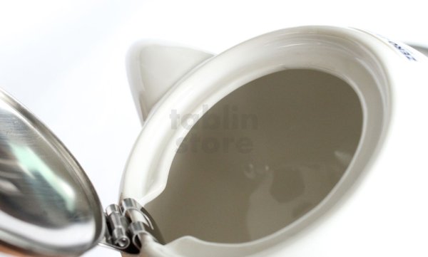 Photo8: Japanese ceramics Kyusu tea pot ZEROJAPAN white 400ml