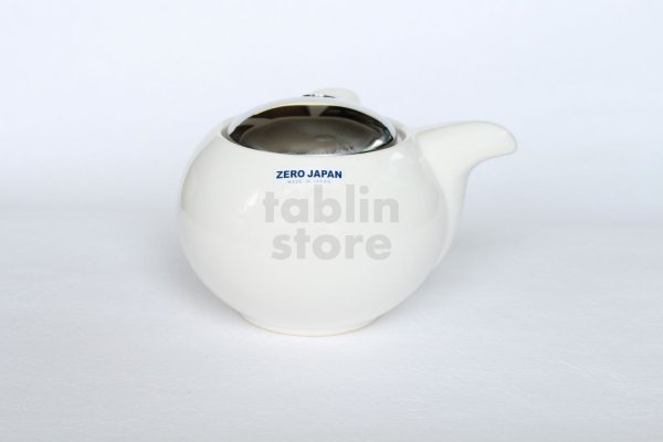 Photo7: Japanese ceramics Kyusu tea pot ZEROJAPAN white 400ml