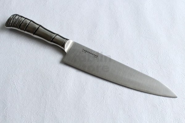 Photo2: TAMAHAGANE Molybdenum Vanadium steel Gyuto chef knife TK bamboo shape any size