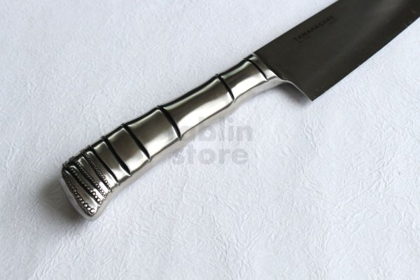 Photo6: TAMAHAGANE Molybdenum Vanadium steel Gyuto chef knife TK bamboo shape any size