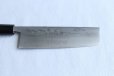 Photo3: Shigeki Tanaka Blue 2 steel Suminagashi Damascus Hand forged Nakiri knife 160mm