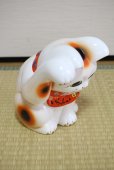 Photo7: Japanese Lucky Cat Tokoname YT Porcelain Maneki Neko bowing Right hand H25cm