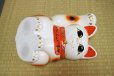 Photo6: Japanese Lucky Cat Tokoname YT Porcelain Maneki Neko bowing Right hand H25cm