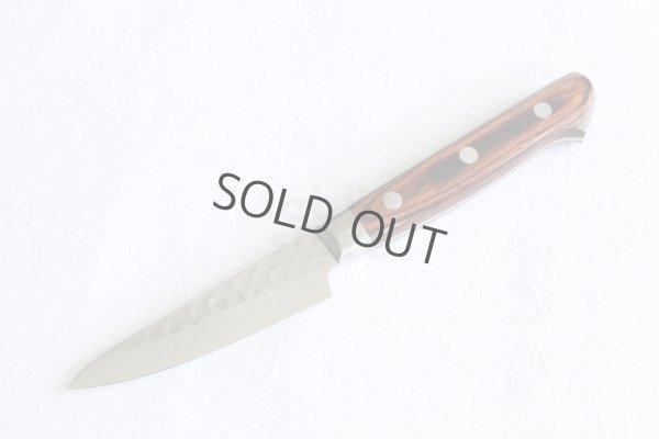 Photo9: SAKAI TAKAYUKI Hammered Damascus 17 Layers VG10 Petty paring knife 80mm