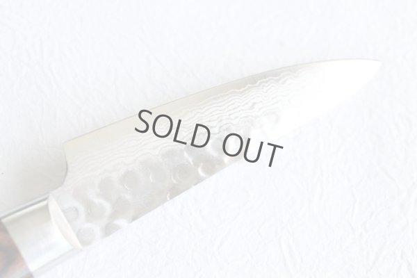 Photo4: SAKAI TAKAYUKI Hammered Damascus 17 Layers VG10 Petty paring knife 80mm