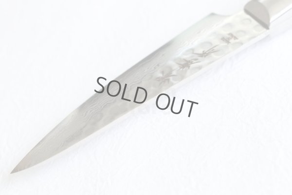 Photo3: SAKAI TAKAYUKI Hammered Damascus 17 Layers VG10 Petty paring knife 80mm