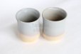 Photo11: Hagi ware Senryuzan climbing kiln Japanese tea cups yunomi gradation set of 2