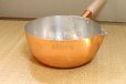 Photo3: Copper Yukihira Pan nabe Japanese lipped deep pot hammered for professional