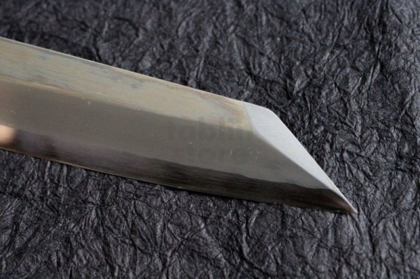 Photo3:  Shiden SAKAI TAKAYUKI silver-3 steel Kiritsuke Kengata yanagiba any size