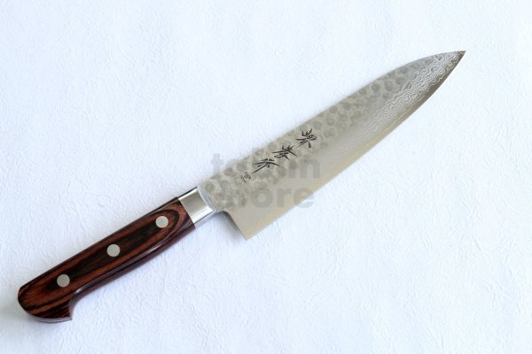 Photo8: SAKAI TAKAYUKI Hammered Damascus 17 Layers VG10 Chef Gyuto knife 180mm