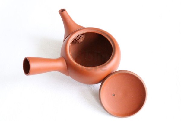 Photo9: Tokoname tea pot kyusu Jinsui Kiwami shudei red komaru 200ml