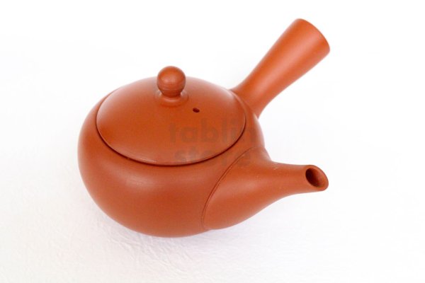 Photo2: Tokoname tea pot kyusu Jinsui Kiwami shudei red komaru 200ml