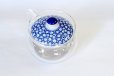 Photo3: Hasami Porcelain Glass Japanese tea pot milk S type strainer blue 375ml