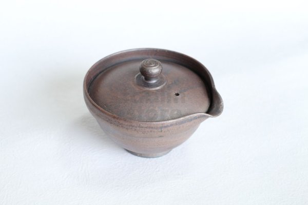 Photo1: Shigaraki pottery Japanese tea pot kyusu Hohin shiboridashi ginryo kai 120ml