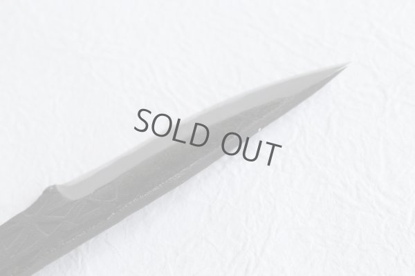 Photo4: Kanetsune Fixed Blade Knife white 1 steel kurouchi Hayashi 60mm