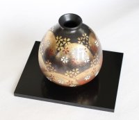 Kutani porcelain flower vase single yoshino cherry sakura H13cm