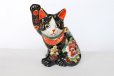 Photo2: Japanese Lucky Cat Kutani Porcelain Maneki Neko gogo black kokuseika H 16.5cm  (2)