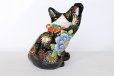 Photo7: Japanese Lucky Cat Kutani Porcelain Maneki Neko gogo black kokuseika H 16.5cm  (7)