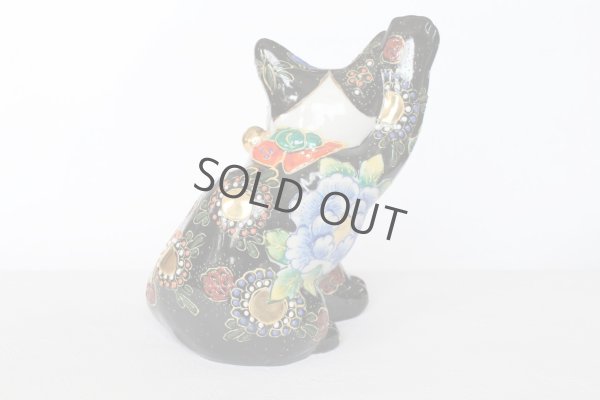 Photo7: Japanese Lucky Cat Kutani Porcelain Maneki Neko gogo black kokuseika H 16.5cm 